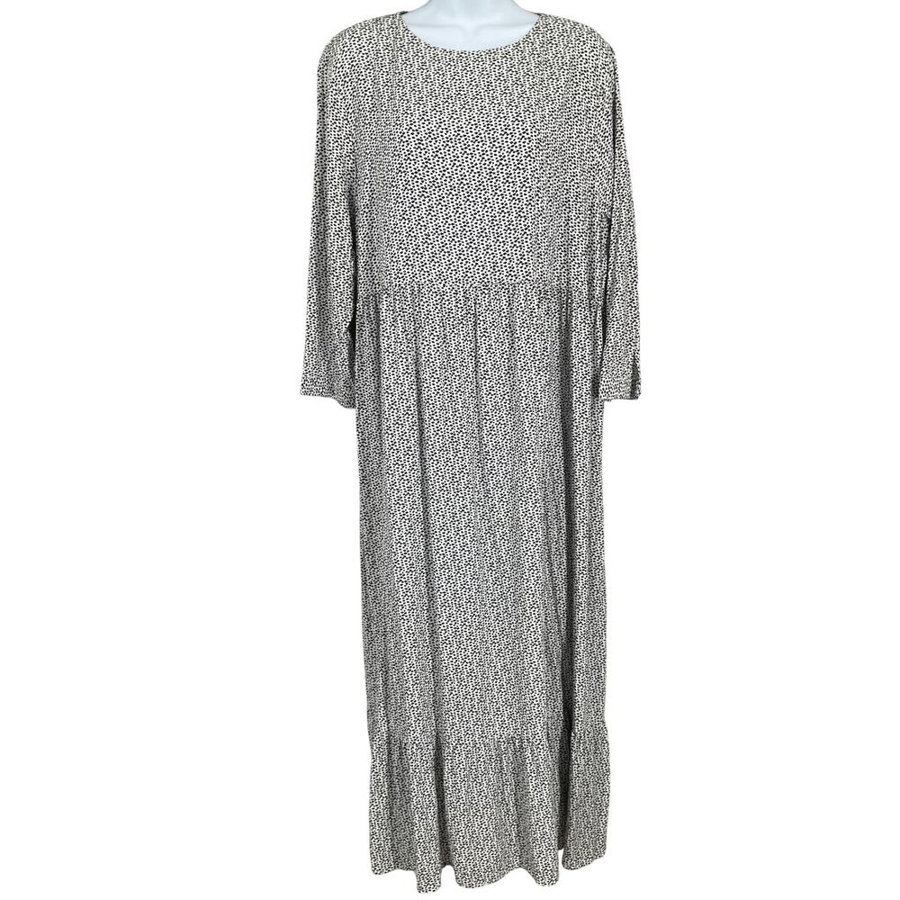 Loft Maxi Dress Womens XL Floral Ditsy Tiered‎ Boho Cottagecore Prairie Flowy